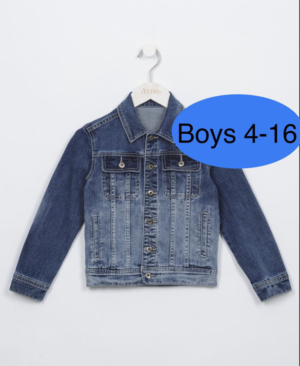 Picture of BJ048 BOYS DENIM JACKET